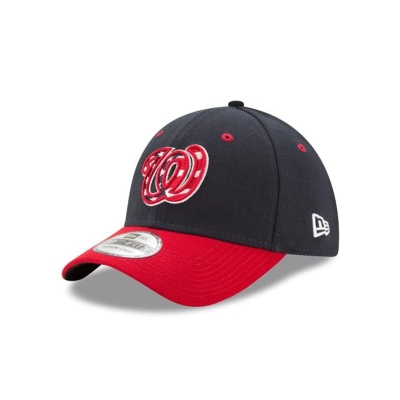 Blue Washington Nationals Hat - New Era MLB Team Classic 39THIRTY Stretch Fit Caps USA1364095